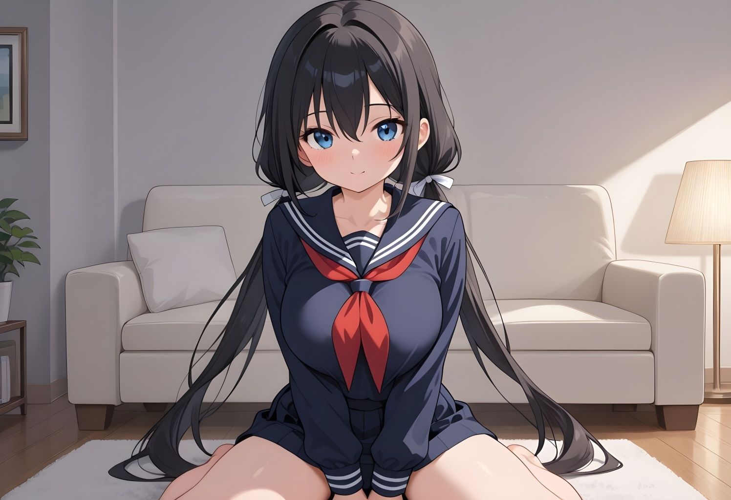 サンプル画像1:妹のおっぱいで兄の理性崩壊？(エロ未来) [d_554898]