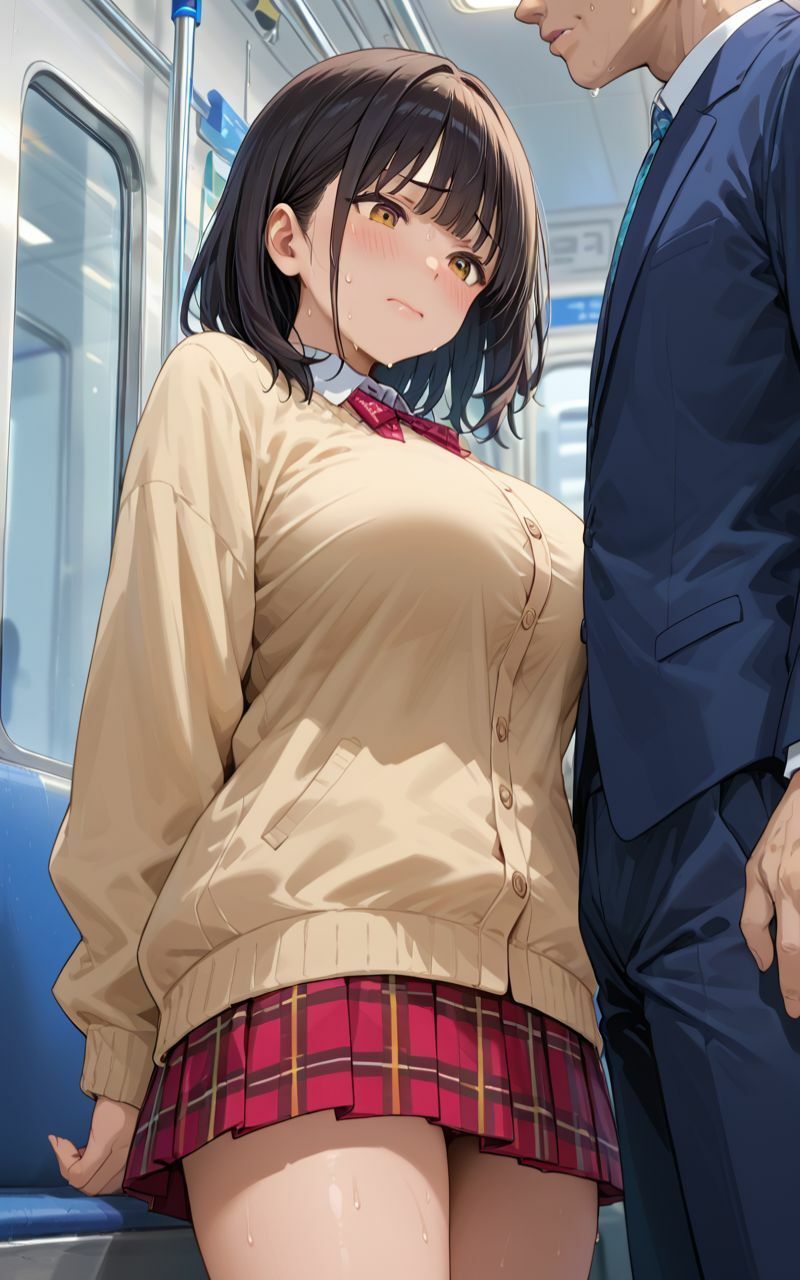 サンプル画像1:車内で絶頂！！痴○狙われ女子校生(むいむい) [d_554920]