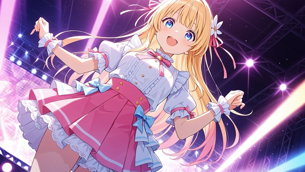 サンプル画像2:【FANZA専売】清楚銀髪と金髪アイドルの秘密プライベートレッスン【4K高画質】(御一堂) [d_554933]