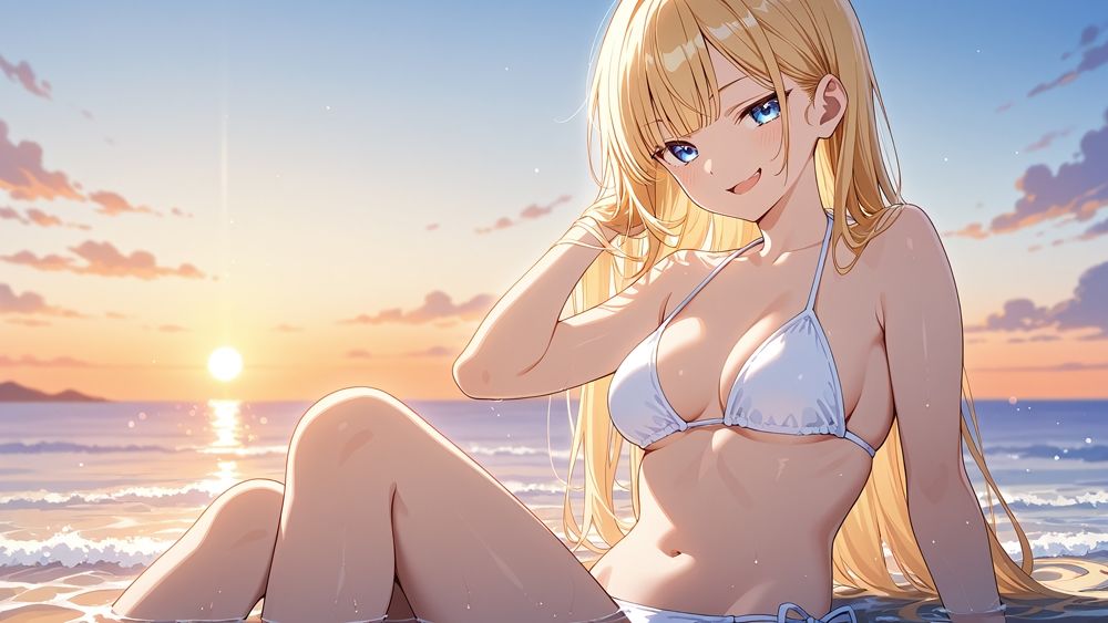 サンプル画像4:【FANZA専売】清楚銀髪と金髪アイドルの秘密プライベートレッスン【4K高画質】(御一堂) [d_554933]