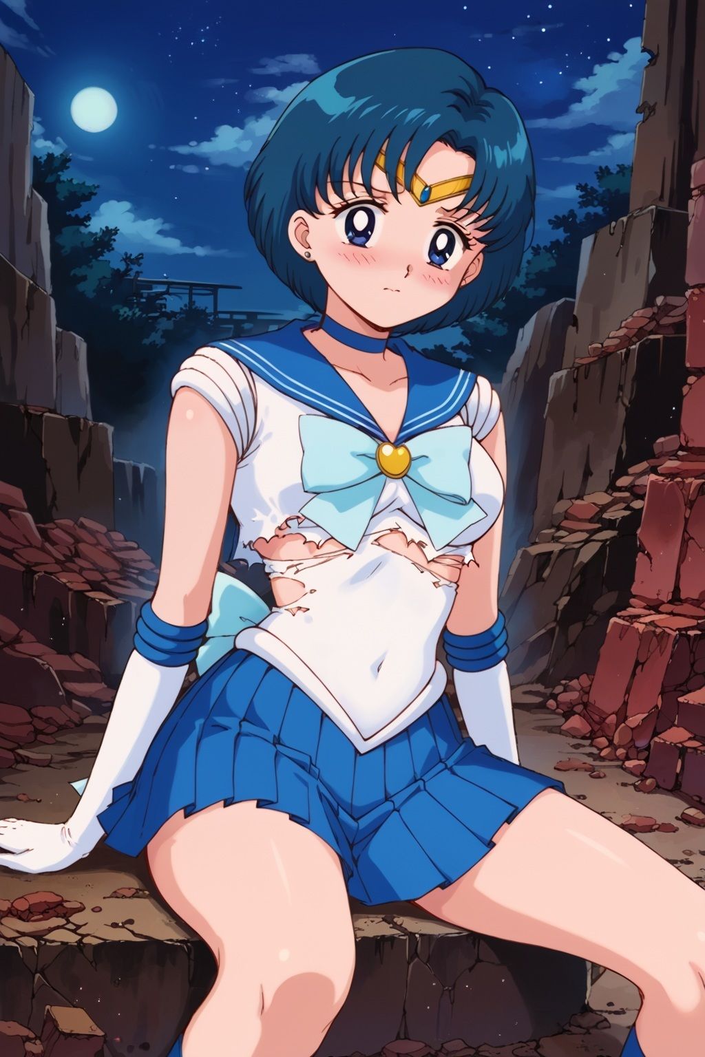 サンプル画像4:敗北ヒロイン 美少女戦士マーキュリーの陥落(ファルコンα) [d_554938]