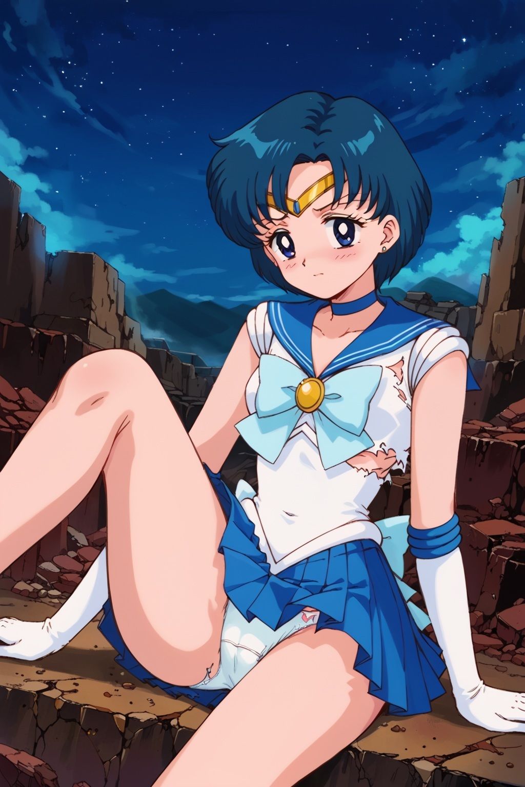 サンプル画像5:敗北ヒロイン 美少女戦士マーキュリーの陥落(ファルコンα) [d_554938]