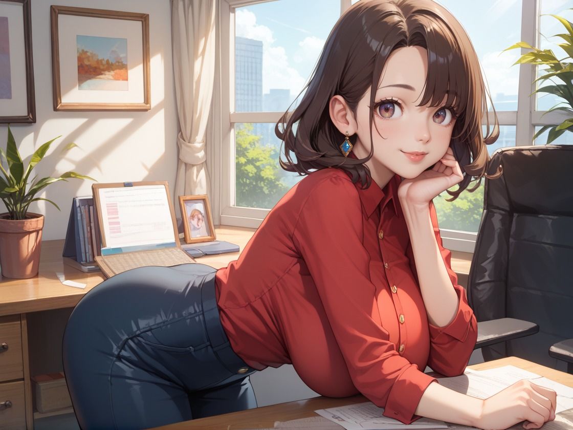 サンプル画像2:綺麗系の巨乳人妻OLにオフィスで調教を施す(CP出版) [d_554975]