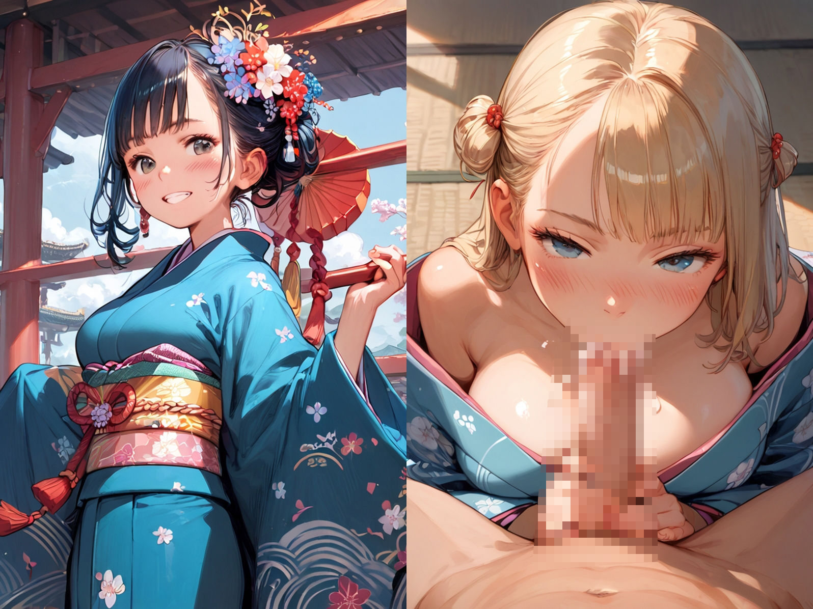 サンプル画像1:俺専属のおまんこ係になった和服美女と子作りしてみた(種付けレコード) [d_554978]