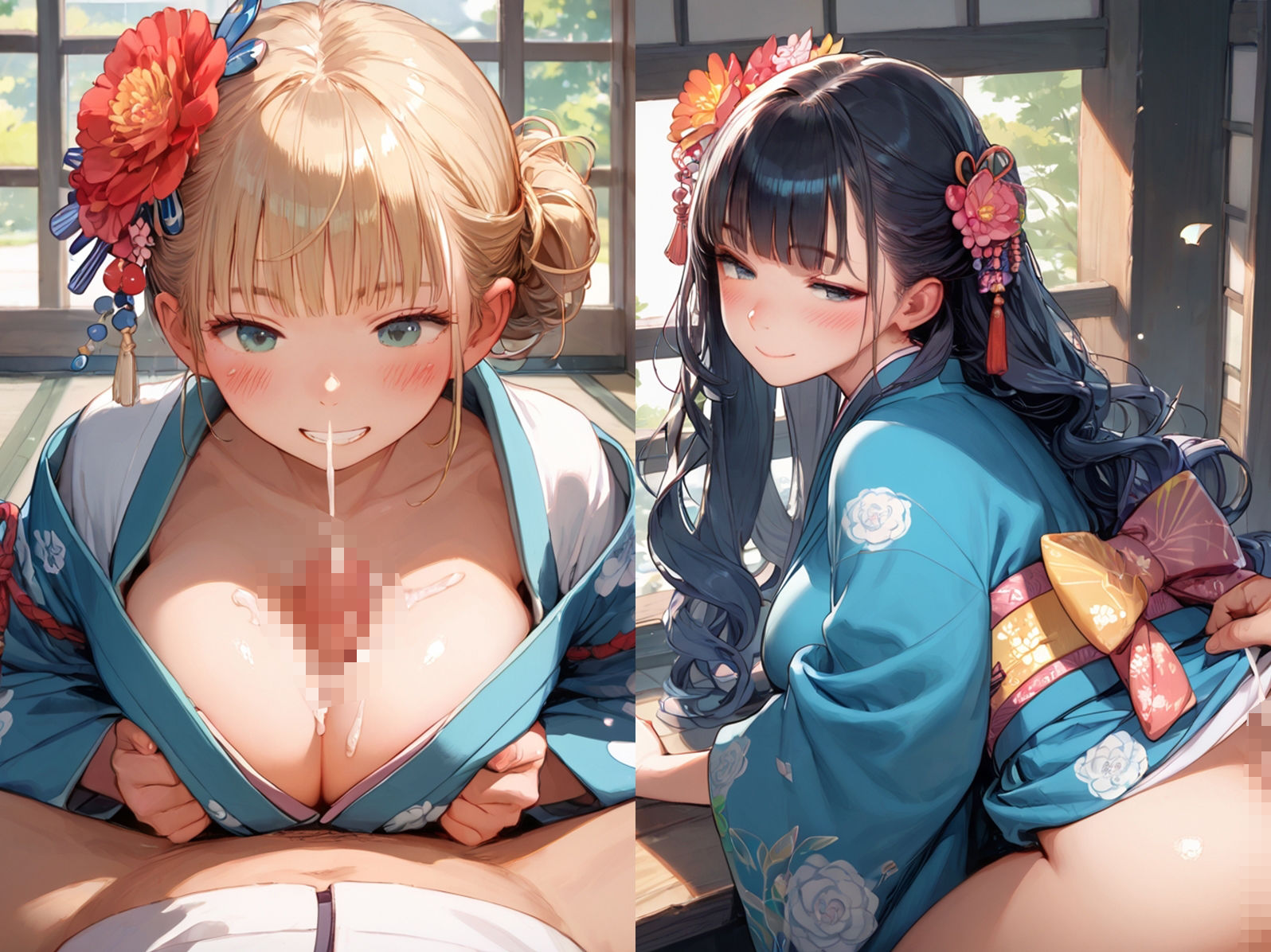 サンプル画像2:俺専属のおまんこ係になった和服美女と子作りしてみた(種付けレコード) [d_554978]