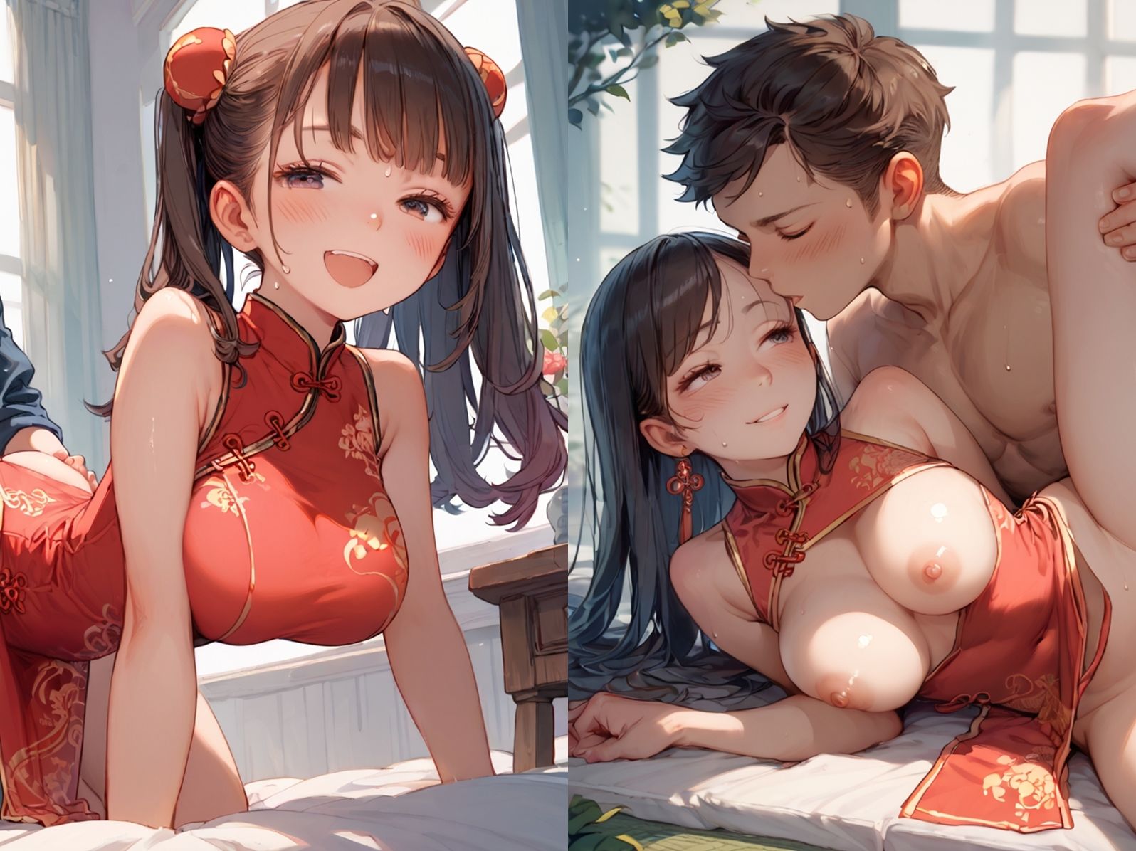 俺専属のおまんこ係になったチャイナ服美女と子作りしてみた_3