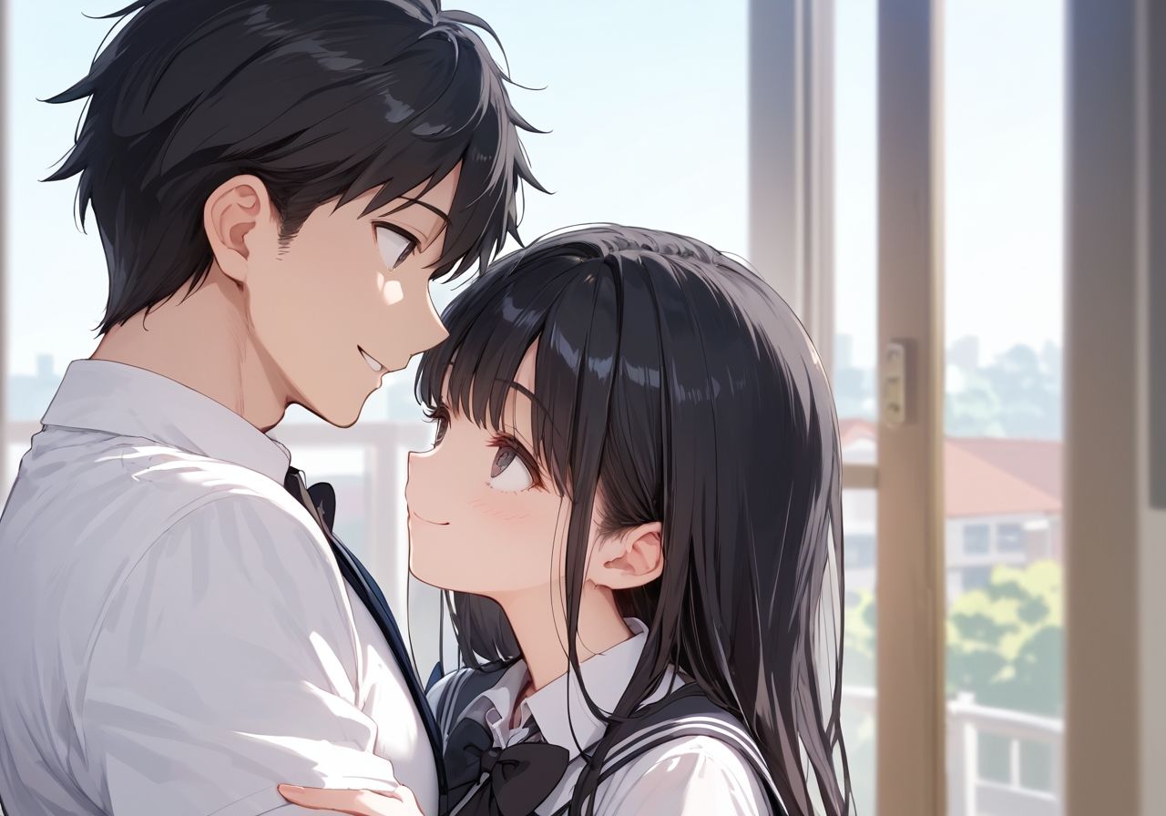 サンプル画像1:幼馴染と3秒ルールSEX〜3秒だけなら浮気はカウントされないんだからね！〜(生ハメ帝国) [d_555213]