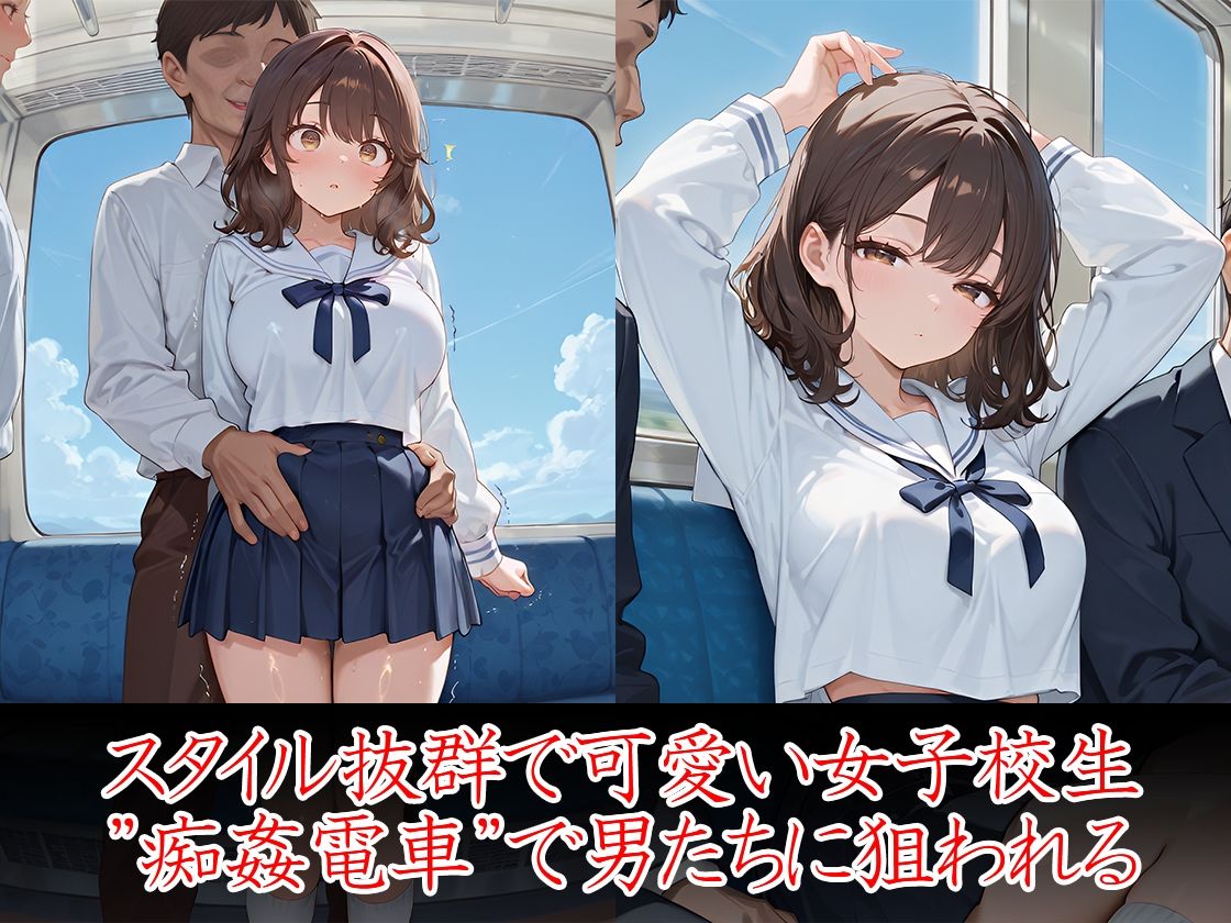 サンプル画像2:痴姦電車 学生専用車両(万工房) [d_555241]
