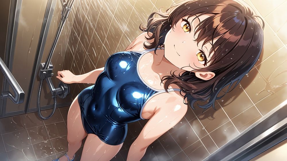 【エロ漫画】【4K】【FANZA専売】爆乳スク水美少女がコーチと放課後のプールで秘密特訓6