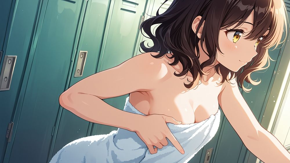 【エロ漫画】【4K】【FANZA専売】爆乳スク水美少女がコーチと放課後のプールで秘密特訓8