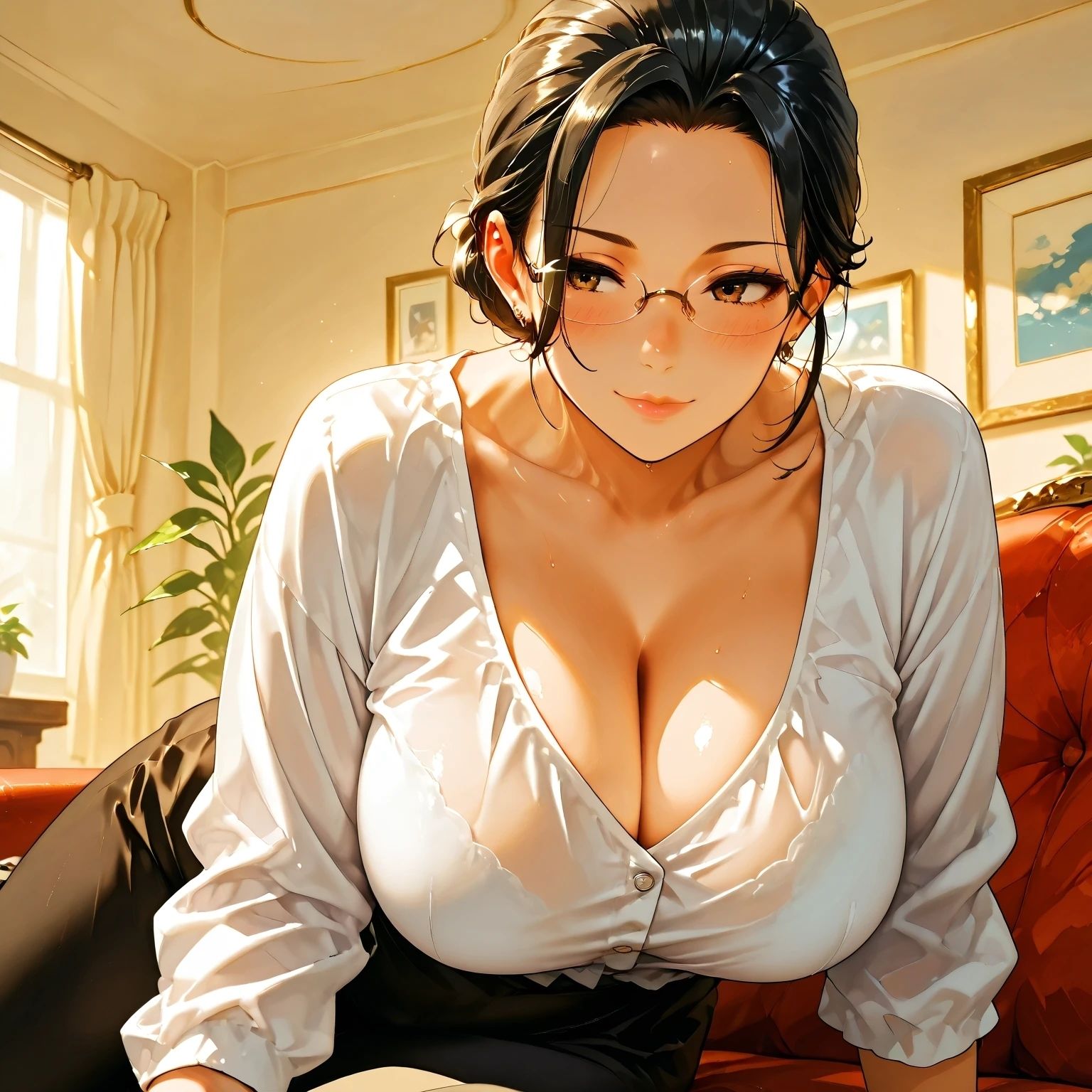 サンプル画像2:熟女の時間(AI工房ひげめがね) [d_555523]