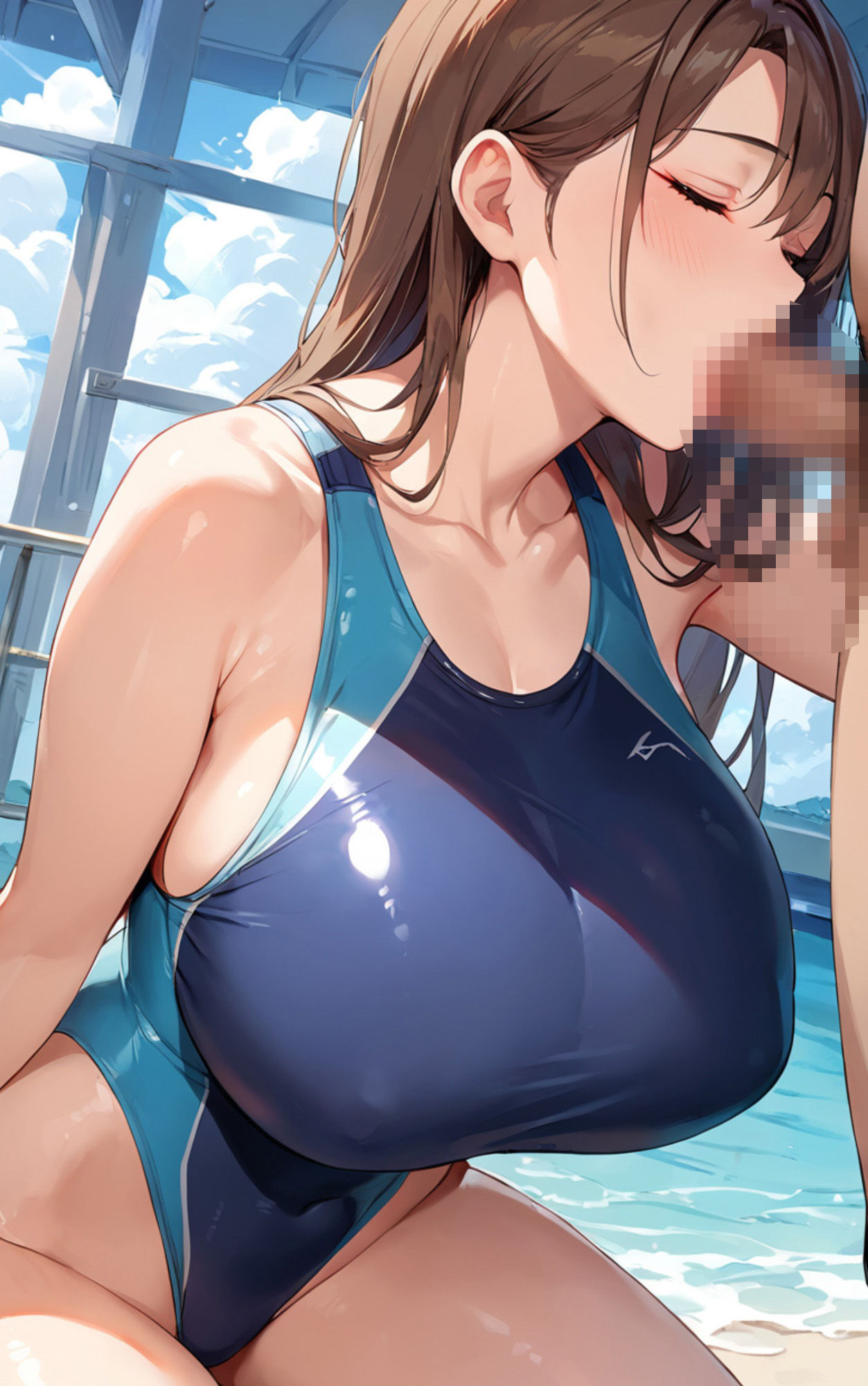 サンプル画像2:爆乳＆スク水(うえのや書店) [d_555535]