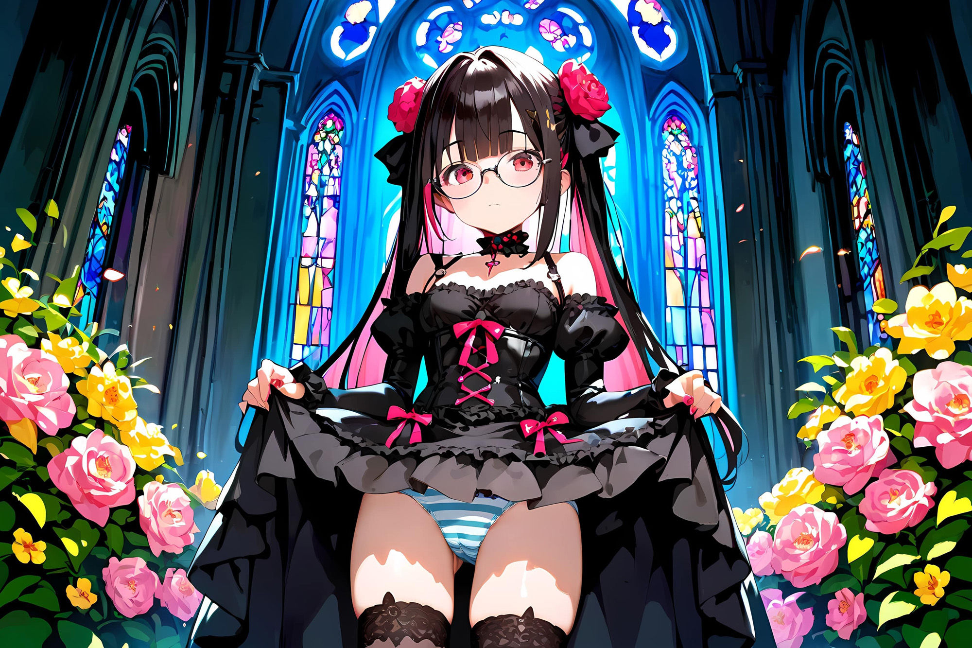 サンプル画像1:無邪気なゴスロリ少女をハメたおす！メガネ少女もーど(銀河鉄道の夜) [d_555569]