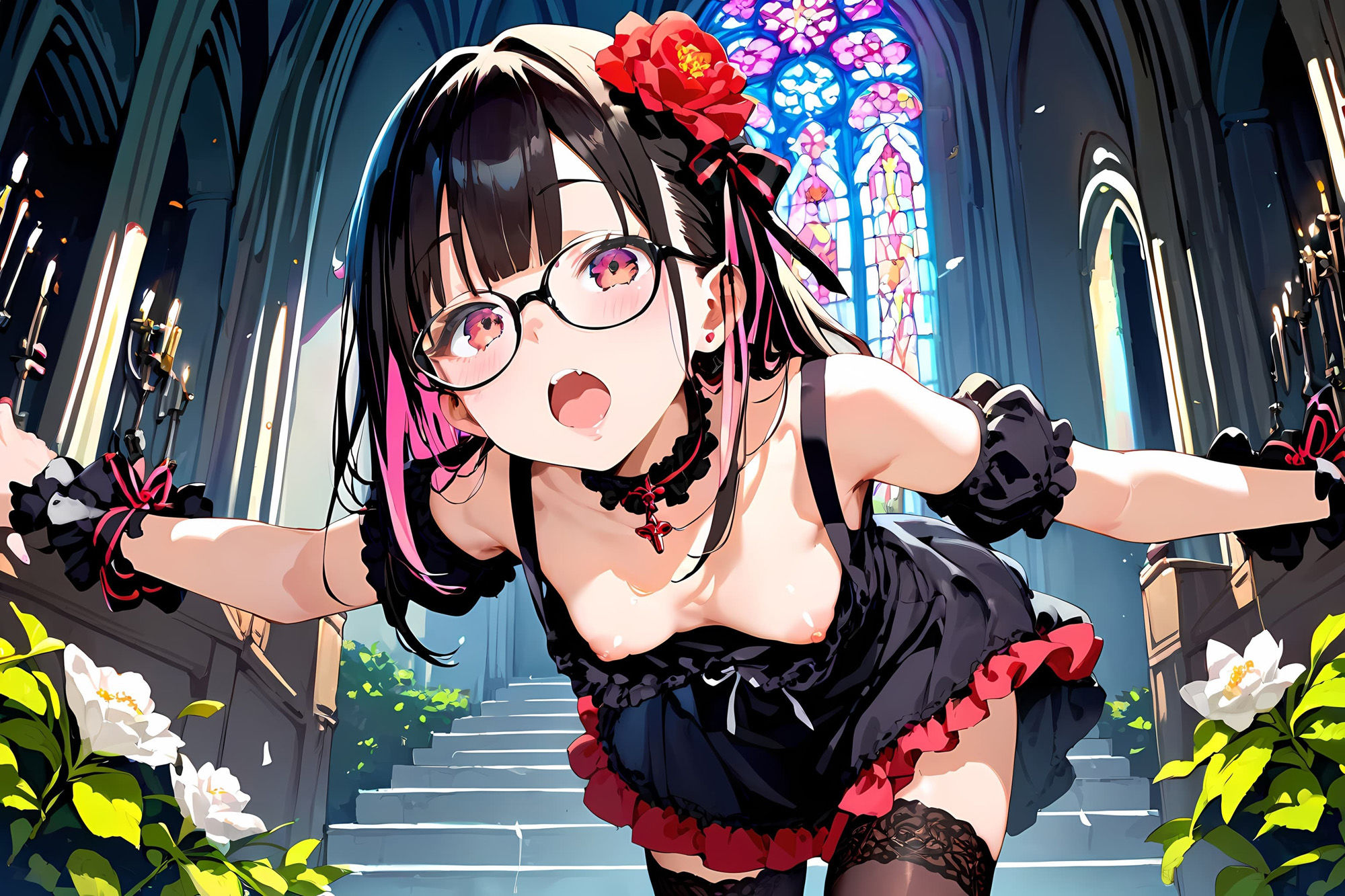 サンプル画像3:無邪気なゴスロリ少女をハメたおす！メガネ少女もーど(銀河鉄道の夜) [d_555569]