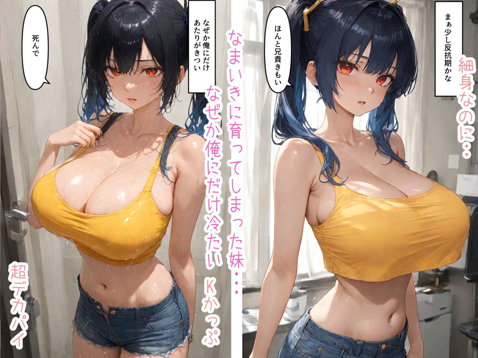サンプル画像1:細身巨乳な妹(ちんげんさい) [d_555638]
