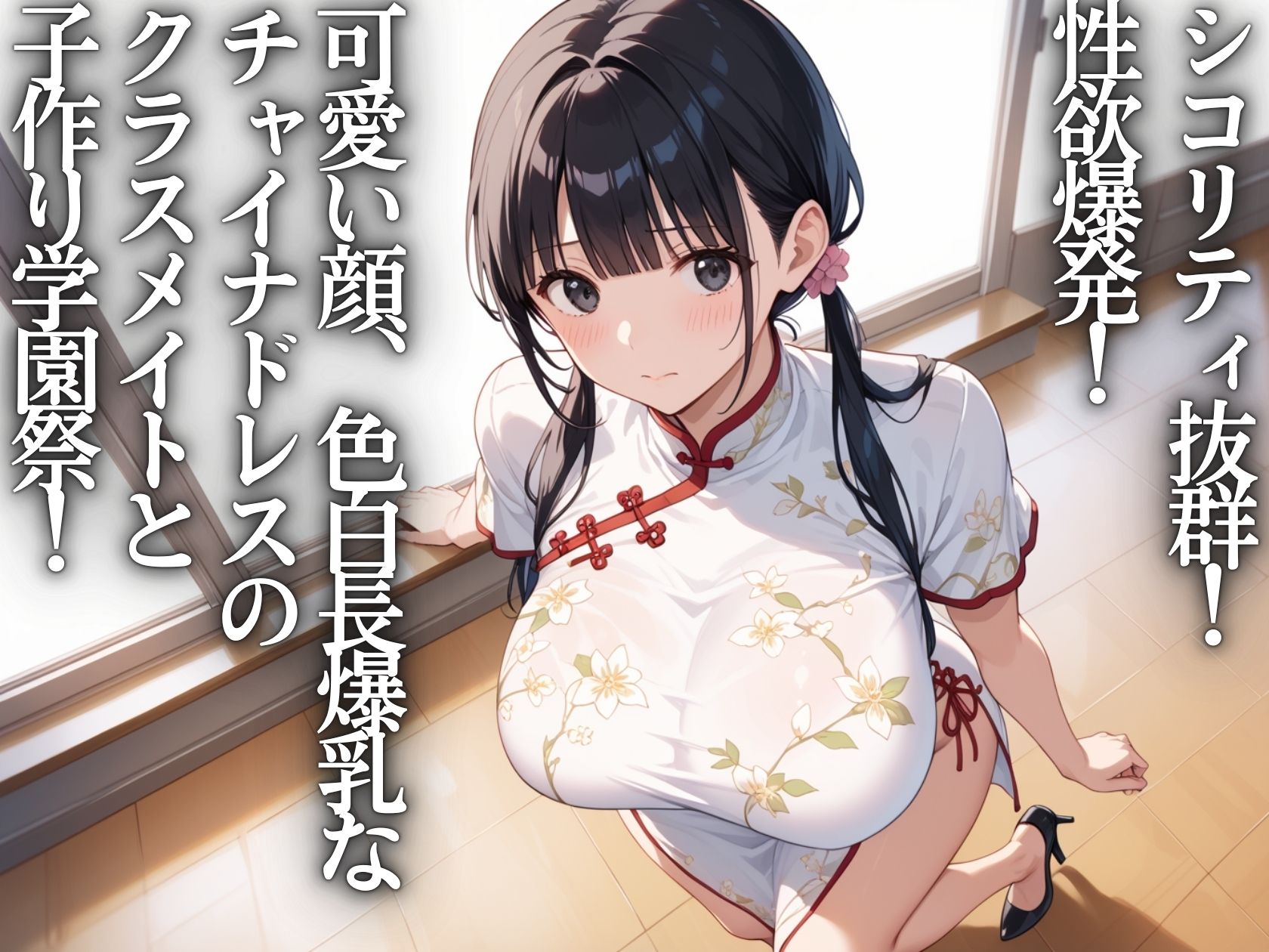 サンプル画像1:淫乱学園〜クラスのチャイナドレスJKと種付け学園祭(そいやっさ) [d_555658]