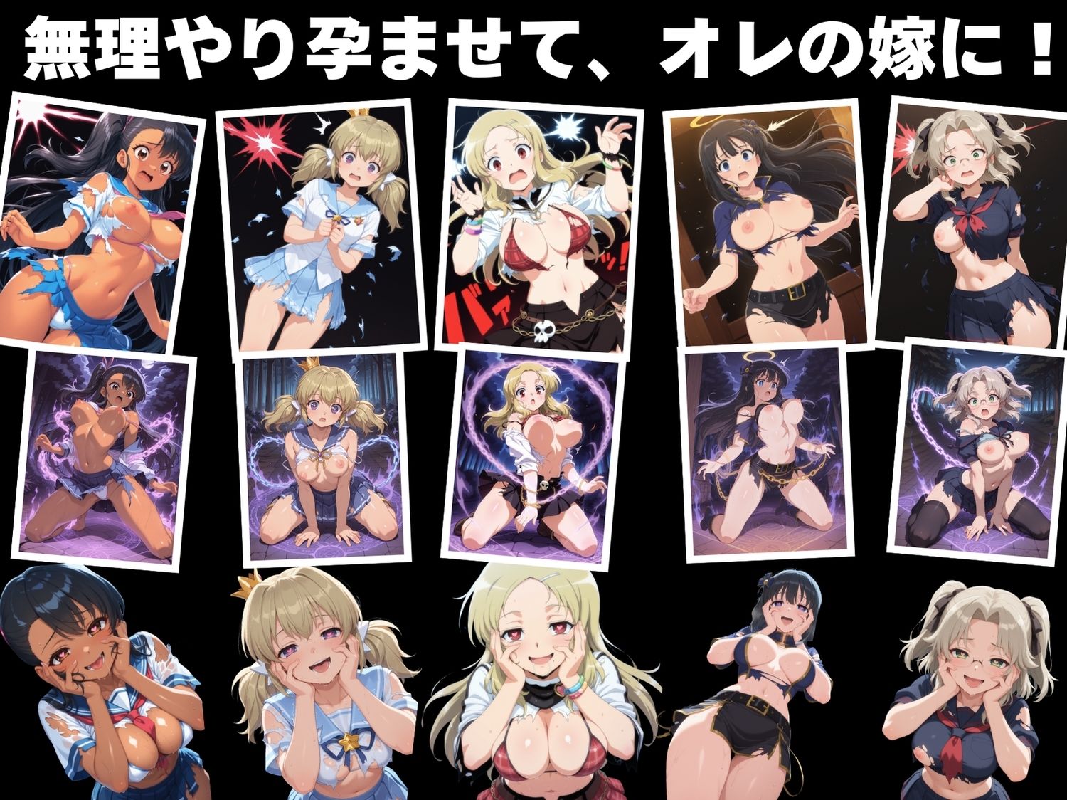 サンプル画像3:【無理やり】夜道の淫らな罠 〜閃乱カ●ラ 編〜《No.11-No.15》(ぽこぺんの森) [d_555708]