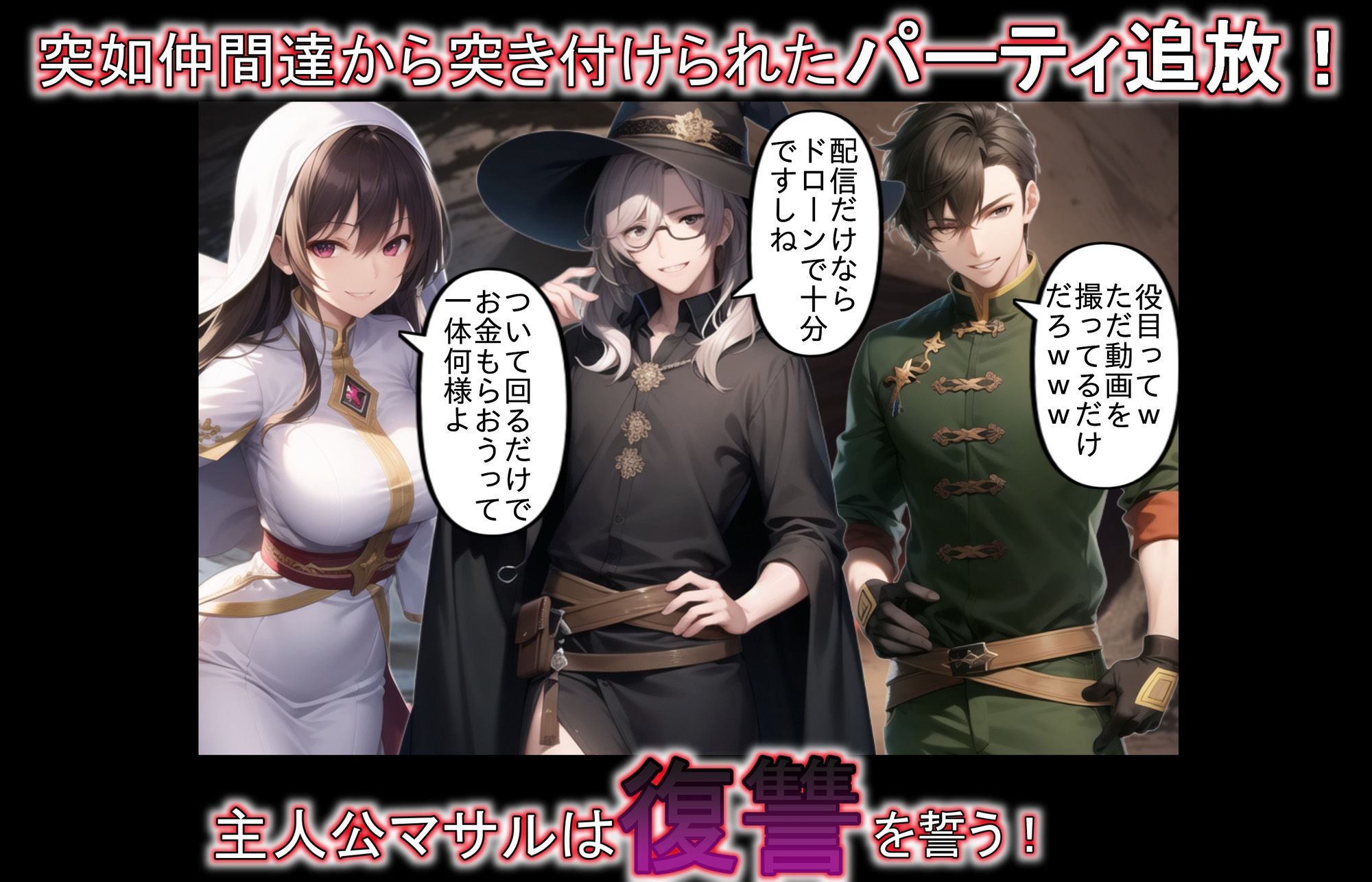 サンプル画像2:追放されたパーティにTSトラップで復讐配信 総集編(AIでも愛はある) [d_555717]