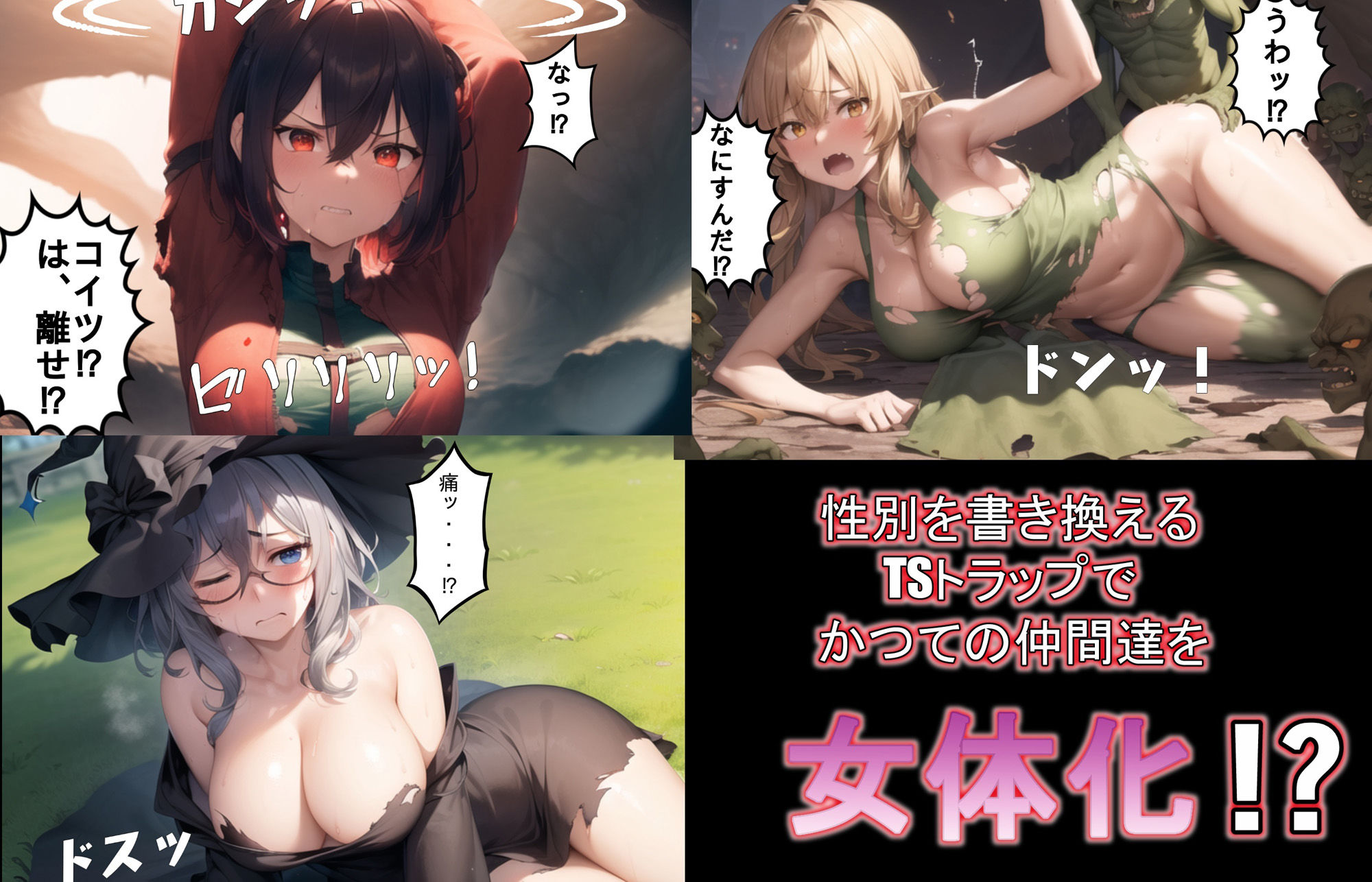 サンプル画像3:追放されたパーティにTSトラップで復讐配信 総集編(AIでも愛はある) [d_555717]