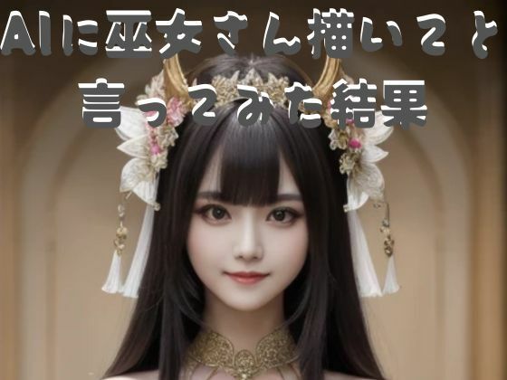 AIに巫女さんを描いてと言ったみた結果