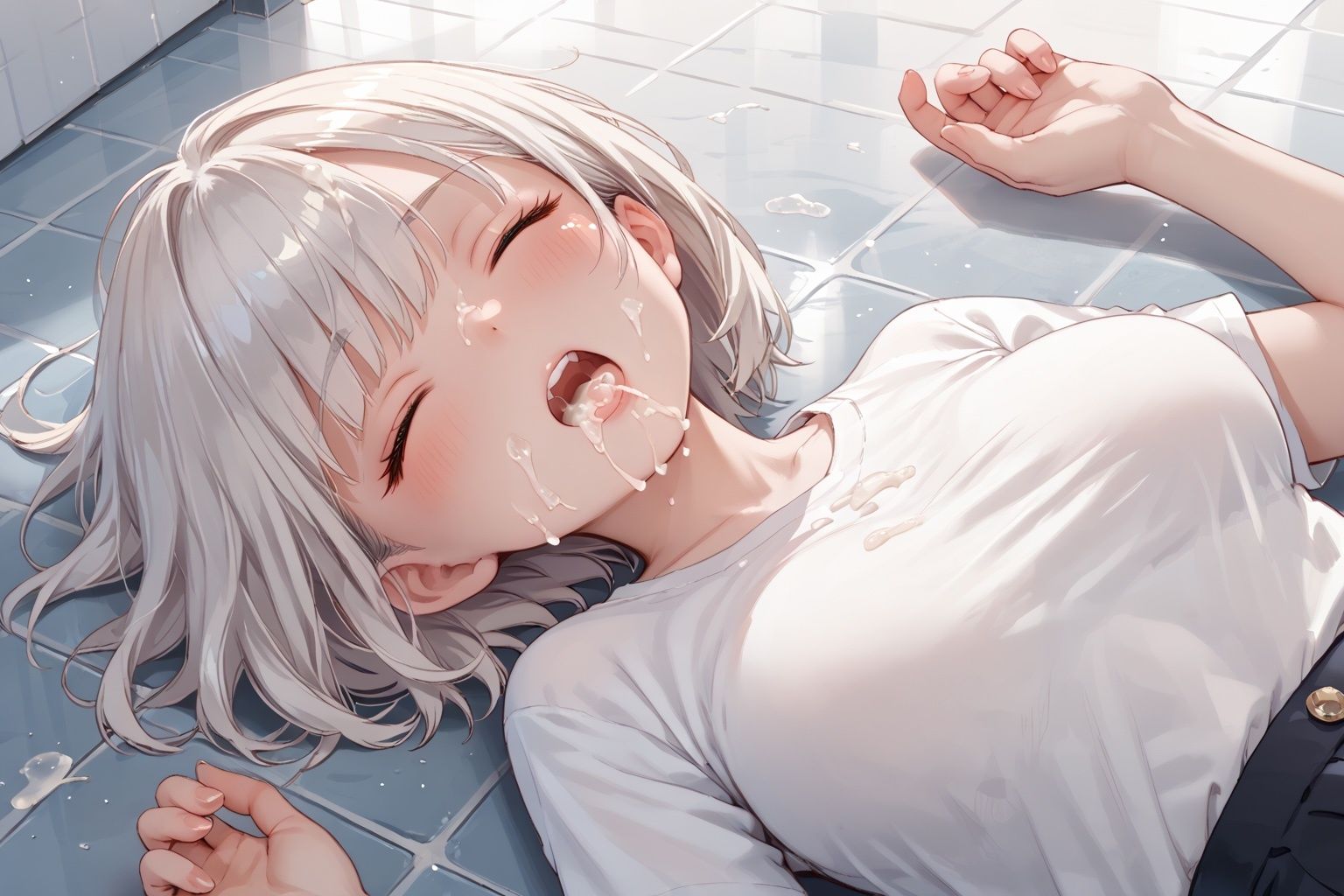 サンプル画像3:強●制裁〜犯●れた女子校生たち〜(妄想天国) [d_555821]