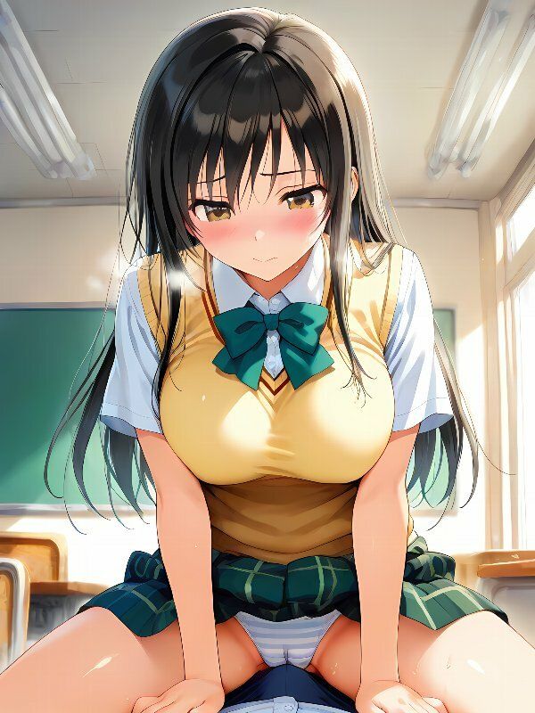 サンプル画像5:あの娘が縞パンを穿いてたら 〜古手川唯 編〜(二次元妄想ストレート) [d_555901]