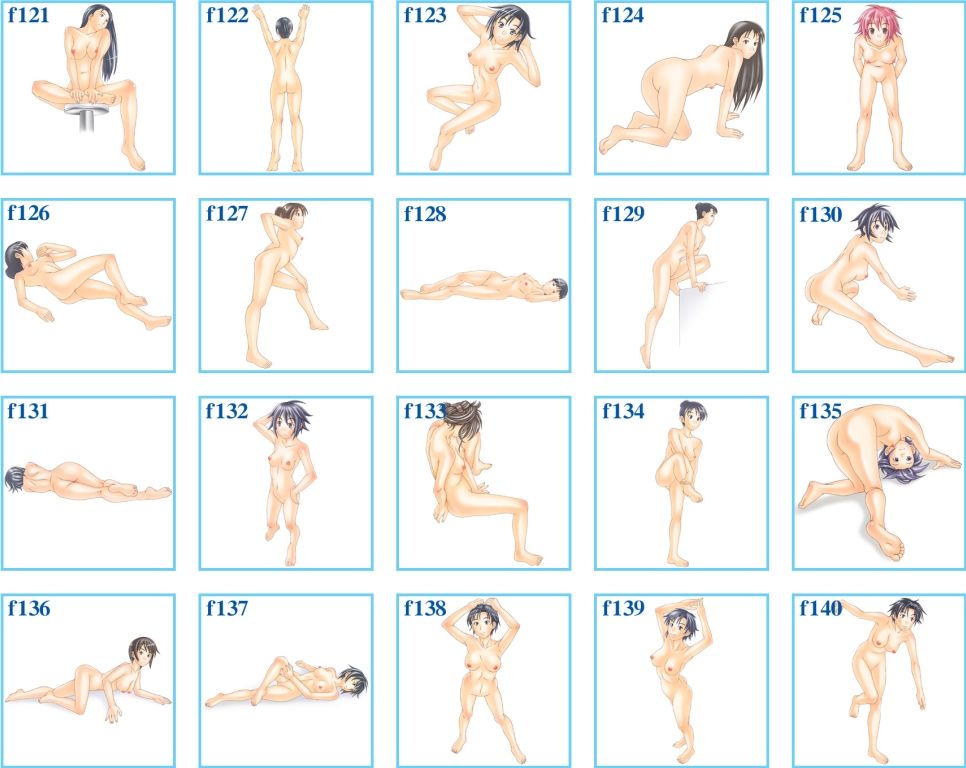 サンプル画像3:裸婦イラストポーズ集  vol.07(海老の酒蒸し) [d_555916]