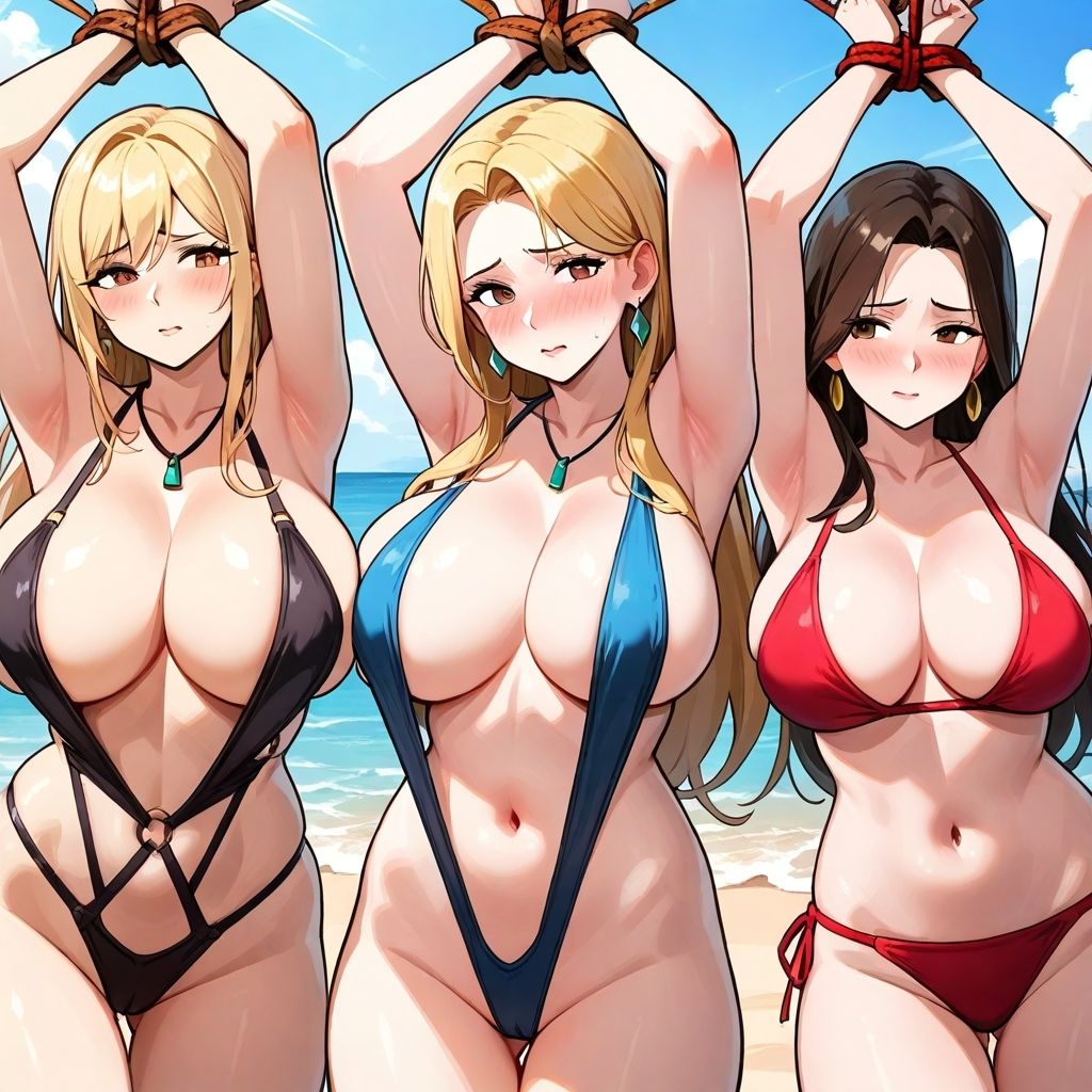 サンプル画像3:フェチコレVol.55 吊り上げ拘束されたスリングショットの巨乳人妻たち（金髪メイン）【総枚数250枚】(満点星) [d_555982]