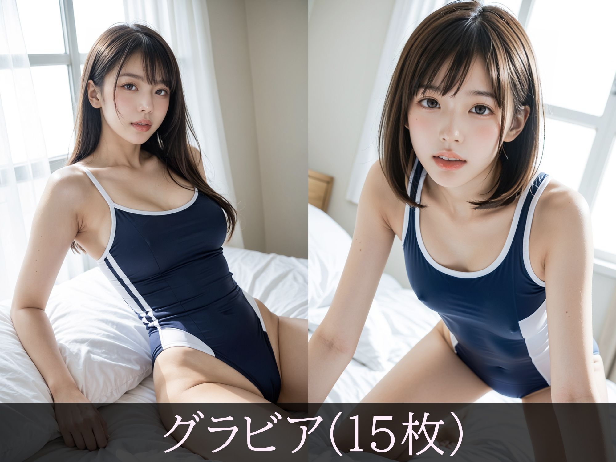 サンプル画像2:スク水女子。(えーあいラボ) [d_556016]