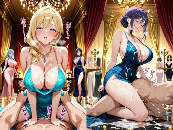 サンプル画像6:裏垢セレブ妻〜ドレスの中の不倫舞踏会〜縦長500枚(ぱいんだー出版) [d_556028]