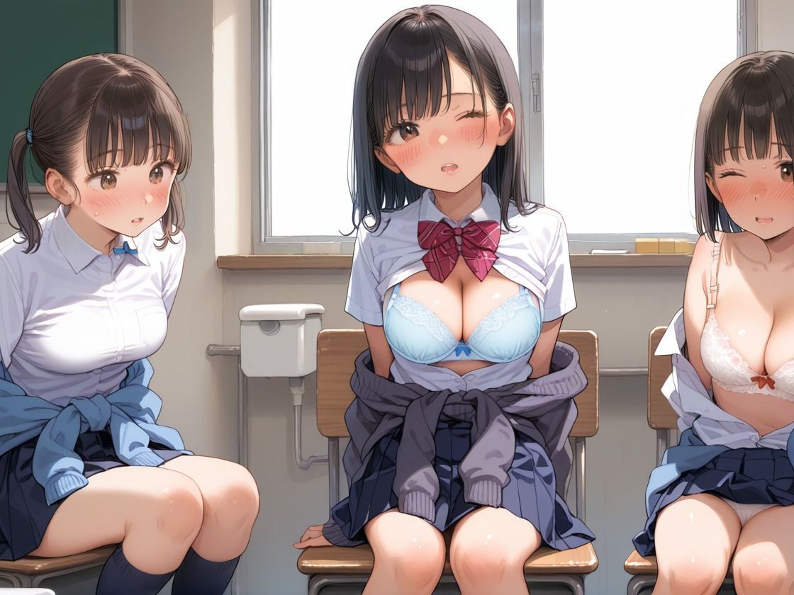 サンプル画像6:女子校生ハーレムで僕の精子が搾り取られる件(にじのたまてばこ) [d_556056]