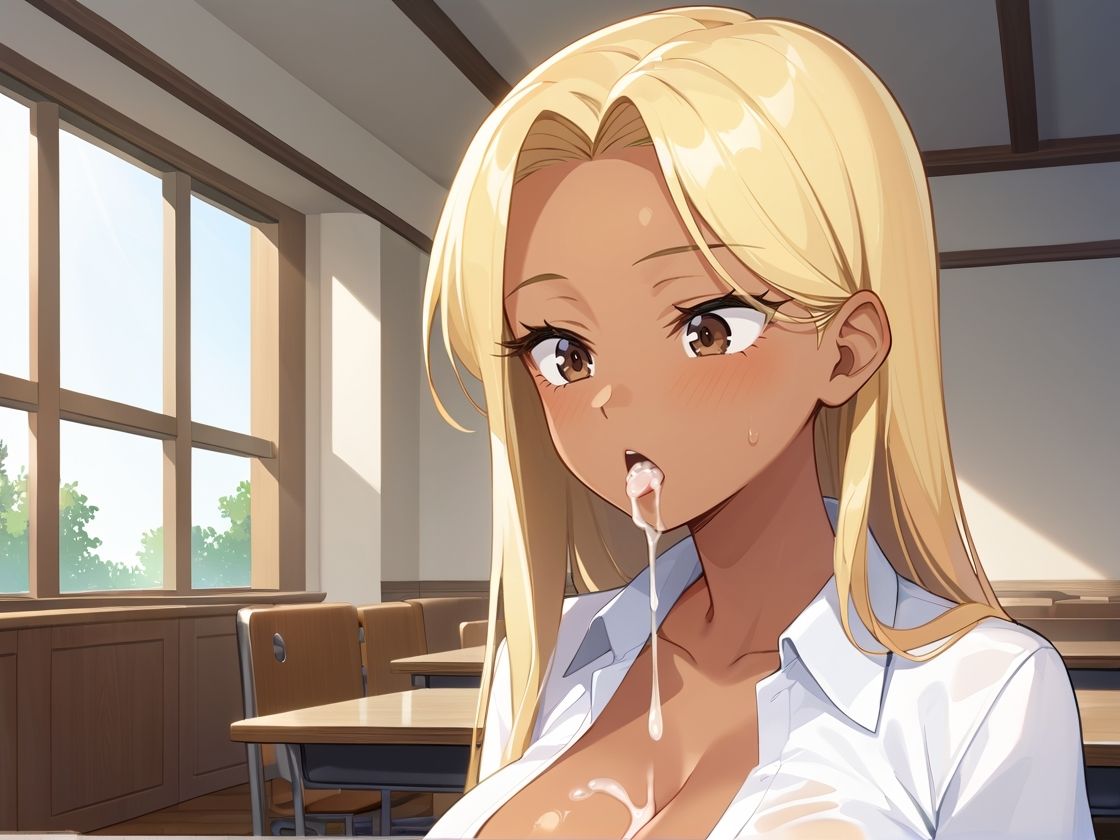 爆乳黒ギャルと体操服姿でSEXしたら、気持ち良すぎてぶっかけた 画像6