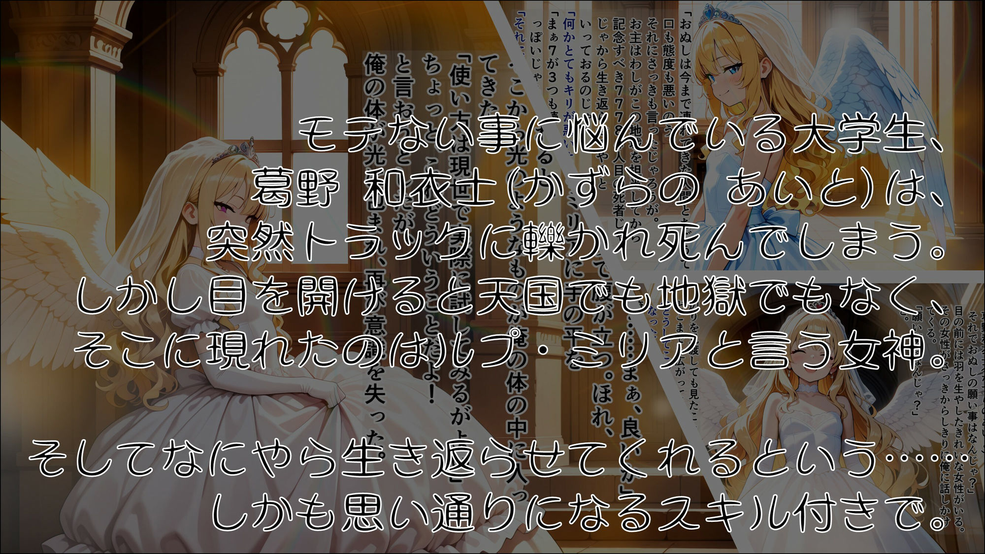 サンプル画像1:女神のスキルを手に入れたご主人様に、牝に堕とされた私たちの記録 紗夏編 Part1.その日最後の変な客(ほしあかりワークス) [d_556147]