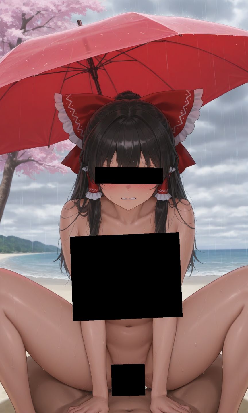 サンプル画像1:魔理沙は霊夢のえっちな写真を撮りたいようです。vol.29〜春の嵐の昼の海編〜(ゆるふわ研究所) [d_556156]