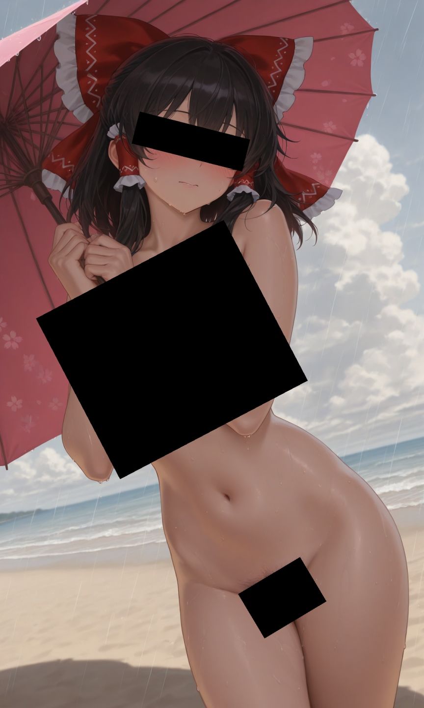 サンプル画像4:魔理沙は霊夢のえっちな写真を撮りたいようです。vol.29〜春の嵐の昼の海編〜(ゆるふわ研究所) [d_556156]