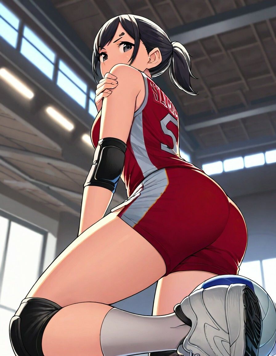 サンプル画像3:バレー部の一軍女子と体育館で(ぺらぺら亀さん) [d_556212]