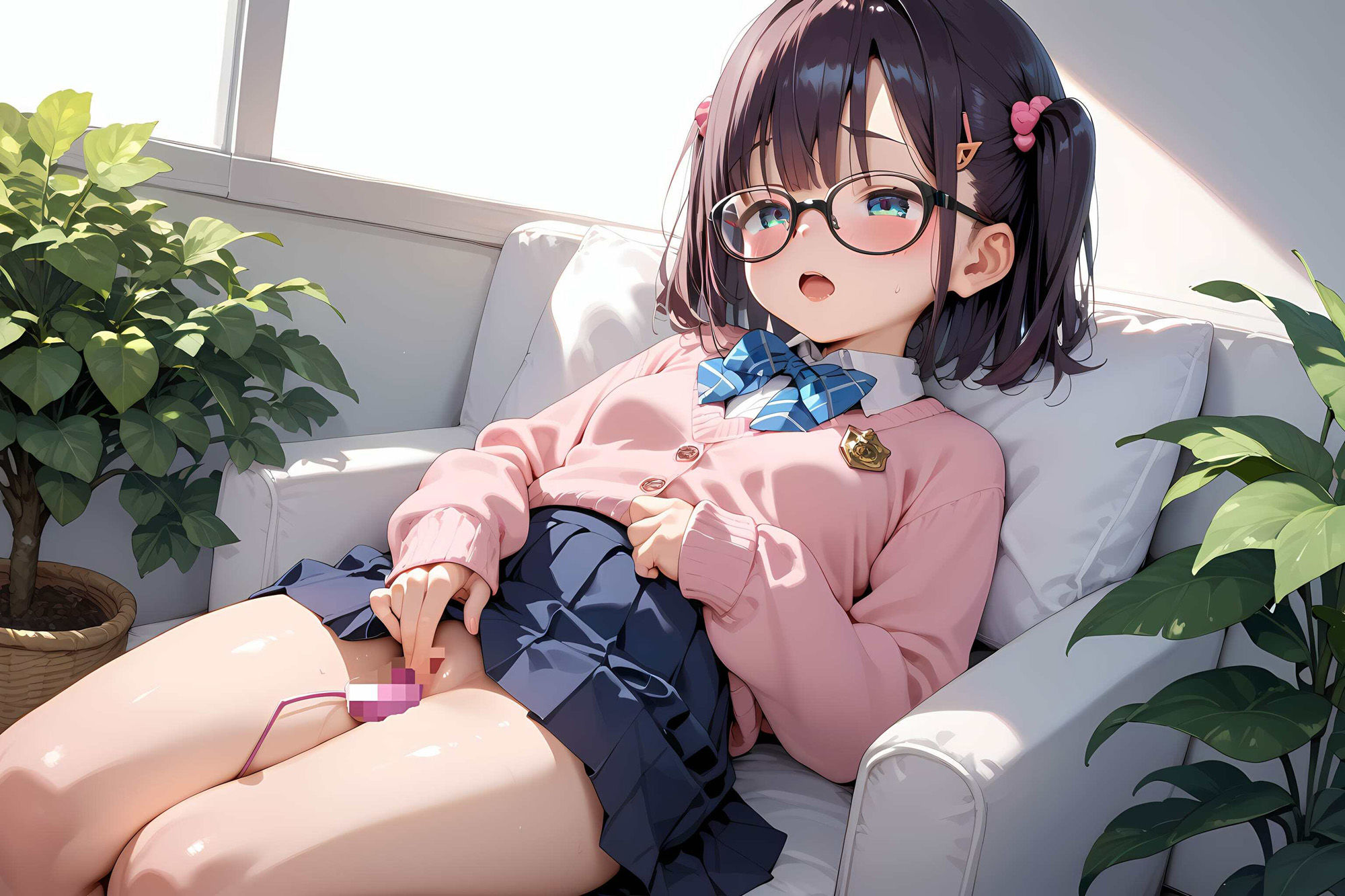 サンプル画像6:無邪気なピンクセーター少女をハメたおす！メガネ少女もーど(駆け抜けて性春) [d_556217]