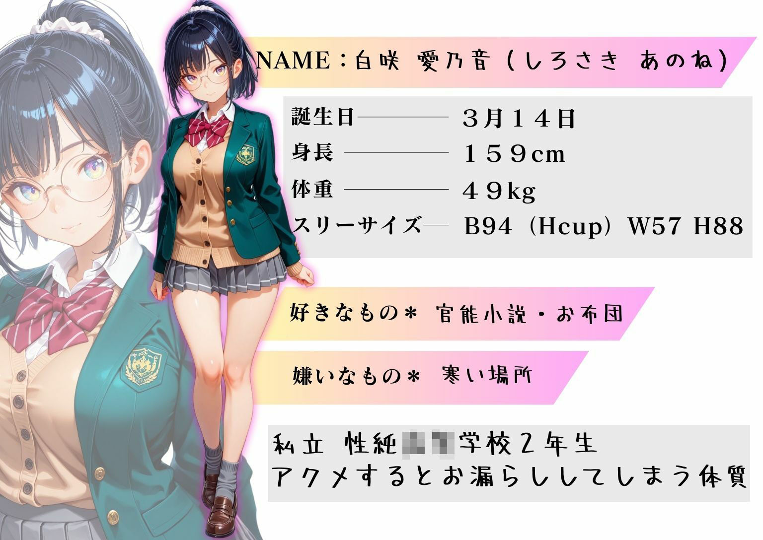 サンプル画像1:オナニー中毒の眼鏡っ娘に生中セックスお願いしてみた話(ぬるぬる蜜柑) [d_556280]