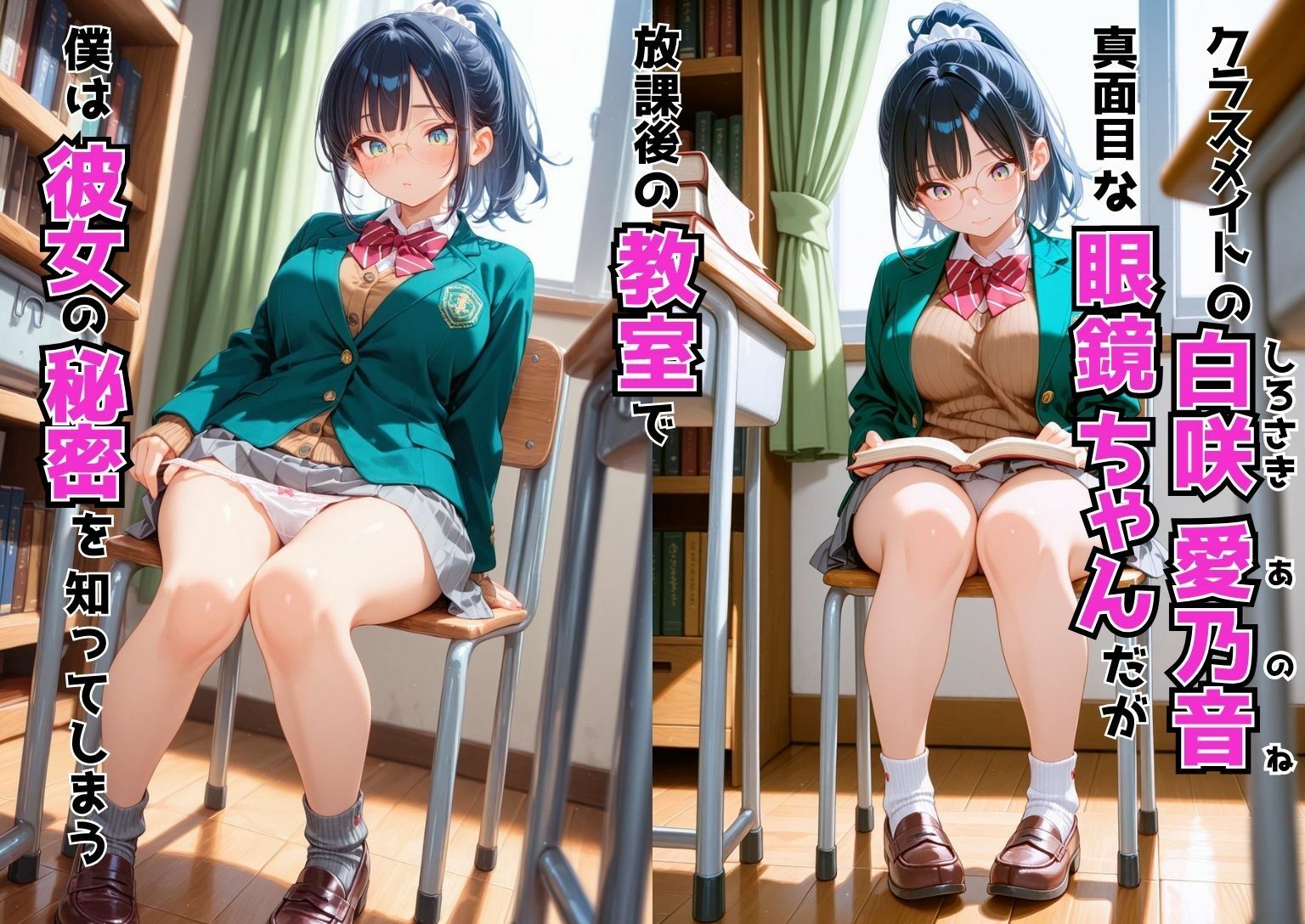 サンプル画像2:オナニー中毒の眼鏡っ娘に生中セックスお願いしてみた話(ぬるぬる蜜柑) [d_556280]