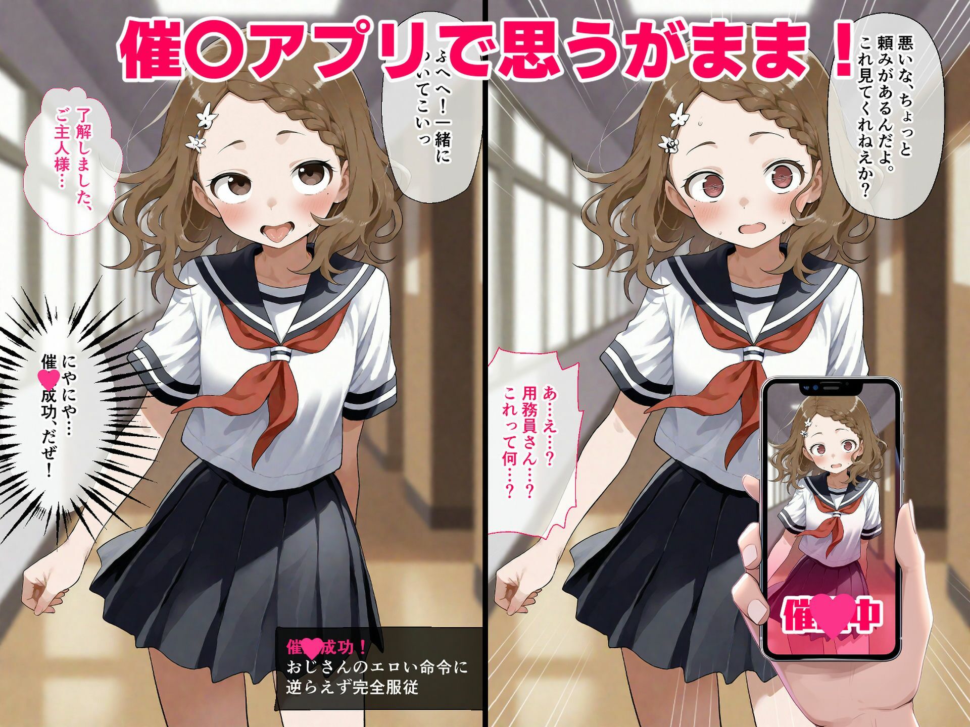 サンプル画像3:催◯誤認 催〇・透視アプリを拾った童貞種付けおじさん ◯◯さん 北◯さん 鷹◯すみれ(山盛りトンファー) [d_556386]