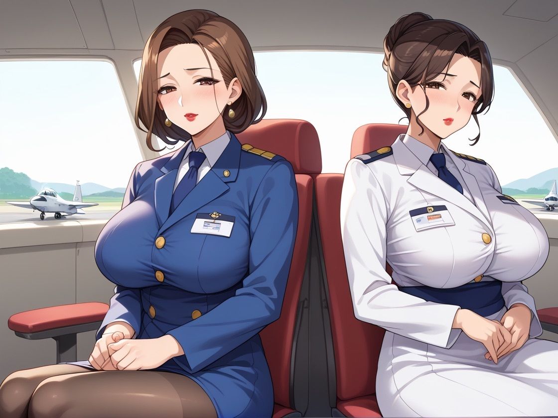 人妻フライトアテンダントとお空で生ハメセックス 画像5