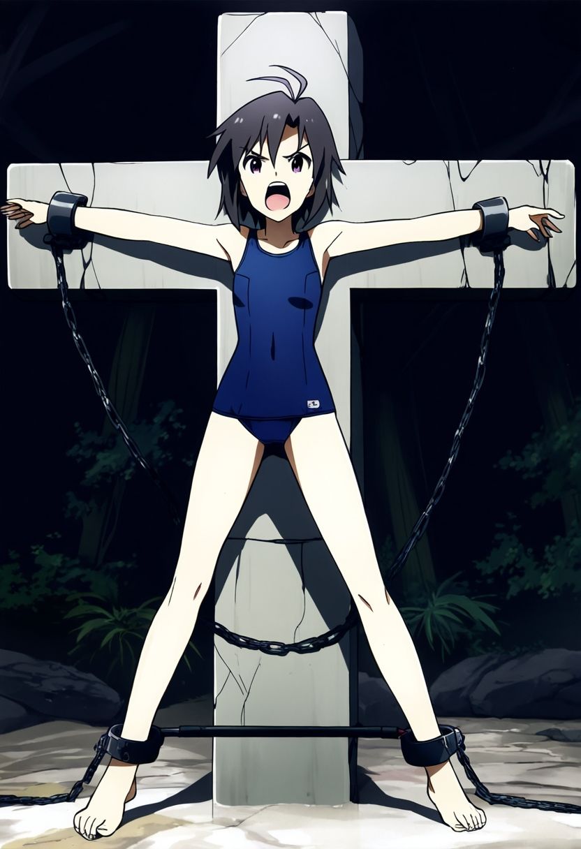 サンプル画像2:AI少女拘束絵巻10巻(眠らずの書庫) [d_556496]