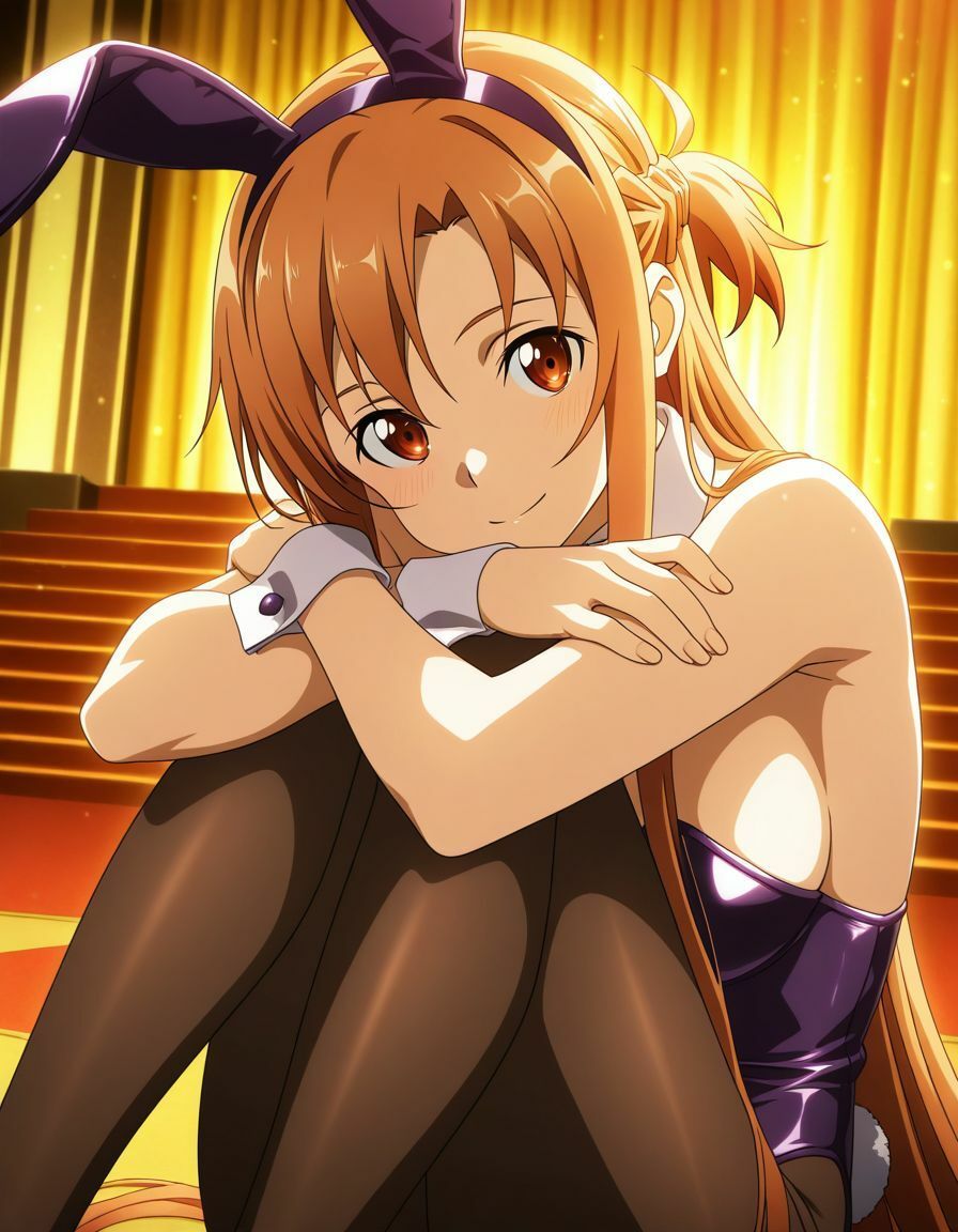 サンプル画像1:ひざ抱きSAOヒロインーアスナ編ー(AI-666-) [d_556508]