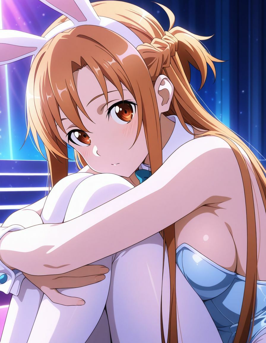 サンプル画像2:ひざ抱きSAOヒロインーアスナ編ー(AI-666-) [d_556508]