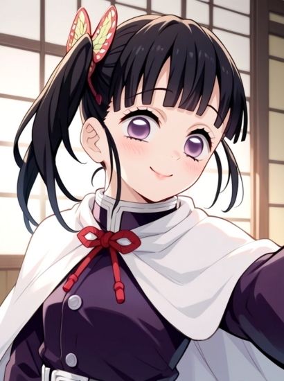 サンプル画像1:鬼滅の刃の栗花落カナヲから送られてきた自撮り写真(自撮りサークル  イカスミ工房) [d_556593]