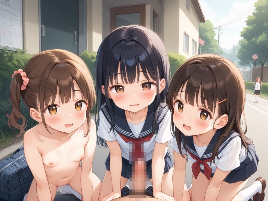 痴女ロリハーレム〜夢だったたくさんのロリ少女とのセックスが叶いました サンプル画像 2