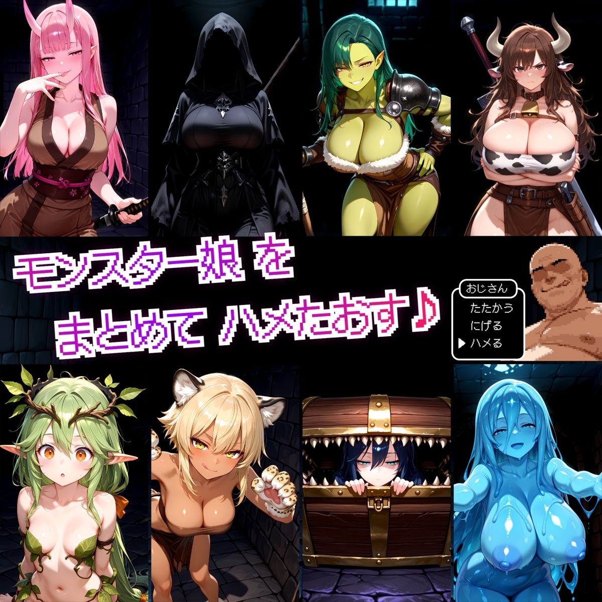 サンプル画像2:モン娘とハメまくるイラスト集(ハルの遊び場) [d_556630]