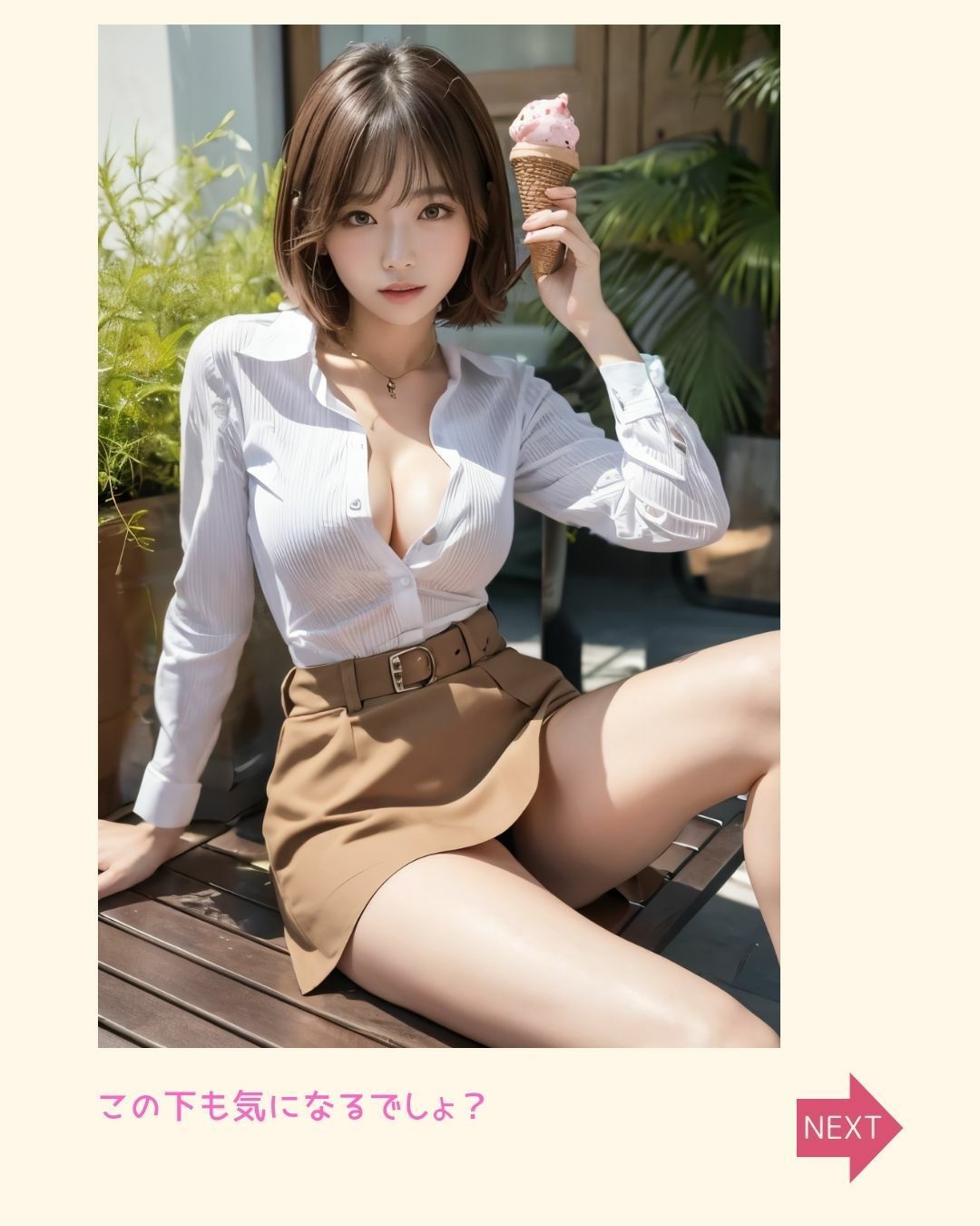 サンプル画像1:美女のもっと下が見たいんです！Vol.11｜春バージョン(beauty_secrets024) [d_556647]