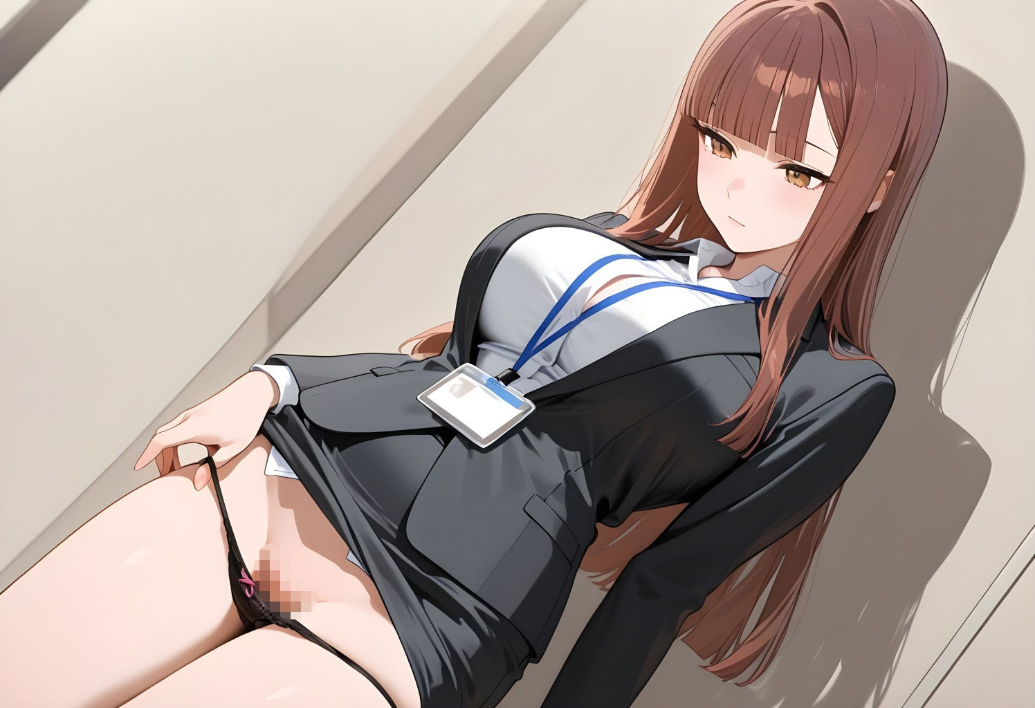 サンプル画像4:新人OLの裏研修〜オフィスで始まる淫靡な指導〜(エロ未来) [d_556823]