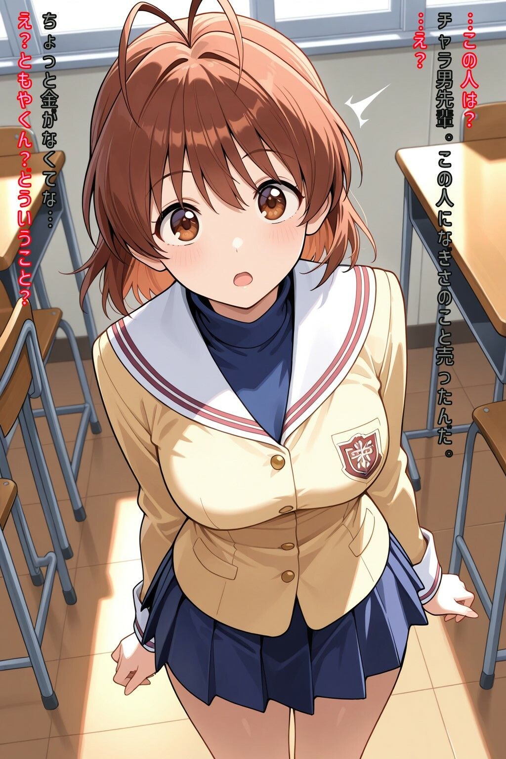 サンプル画像2:なぎさちゃんをチャラ男先輩に売りました(あるてみす) [d_556856]